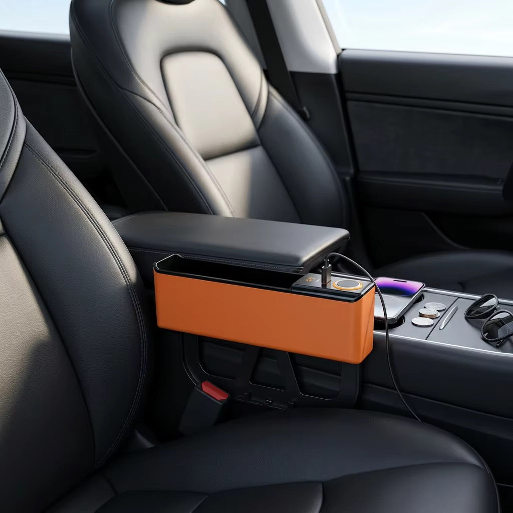 SAVRENZA™ Hộp Đựng Đồ Khe Ghế Ô Tô USB Type-C