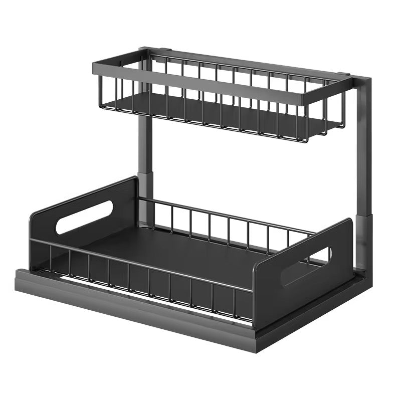 SAVRENZA™ Kệ Dưới Bồn Rửa 2 Tầng Kéo Trượt