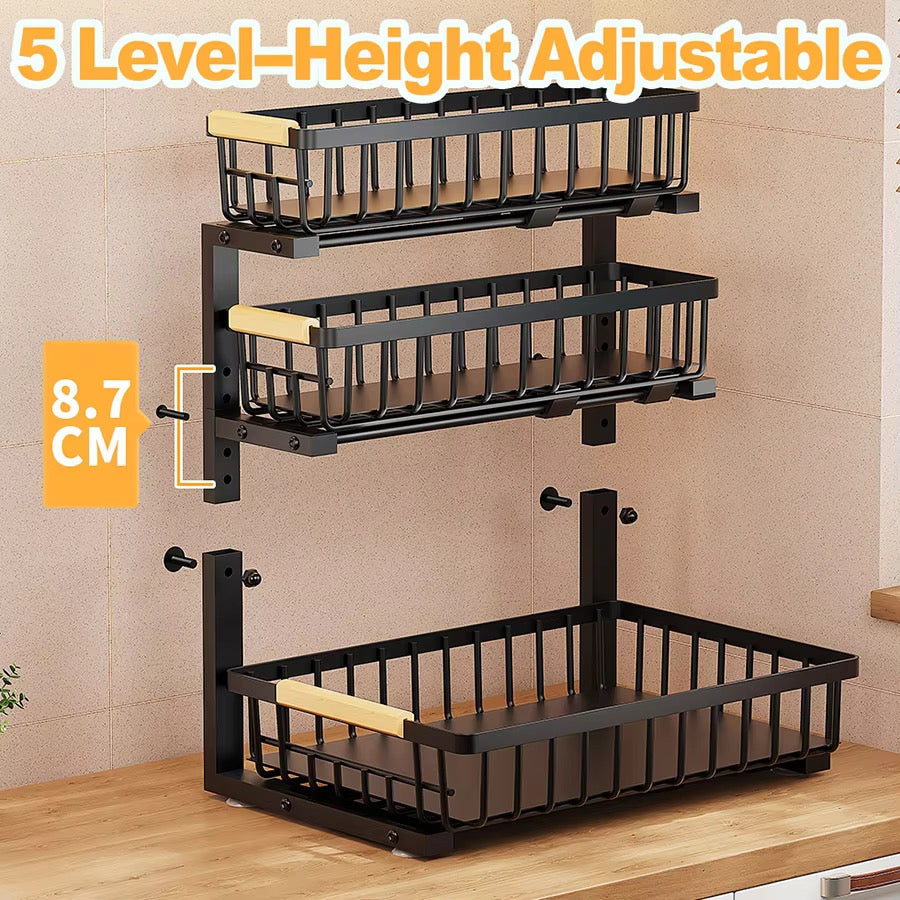 SAVRENZA™ Kệ Dưới Bồn Rửa 3 Tầng Kéo Trượt – Mẫu 2