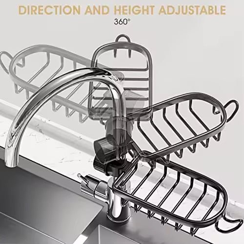 SAVRENZA™ Kệ Đựng Miếng Rửa Chén Gắn Vòi Nước