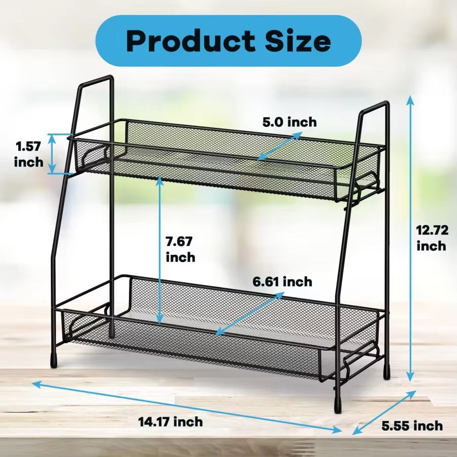 SAVRENZA™ Kệ Gia Vị 2 Tầng Đa Năng