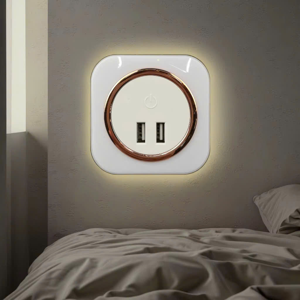 Đèn ngủ LED cảm biến SAVRENZA A92D dùng trong phòng ngủ